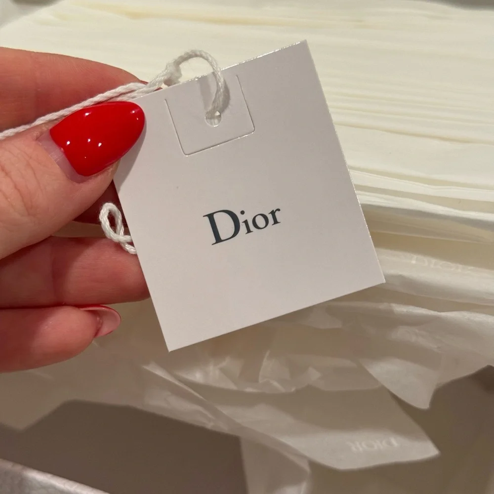 Dior White large wallet